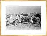 View of a camel caravan ...