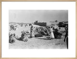 View of a camel caravan ...