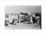 View of a camel caravan ...