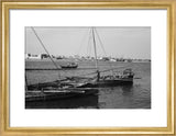 View of two dhows (sailboats) ...