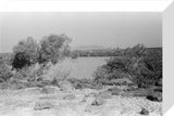 View of a lake surrounded ...