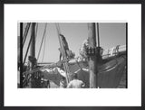 View of three sailors on ...