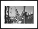 View of three sailors on ...
