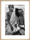 Seated portrait of two boys ...