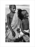 Seated portrait of two boys ...