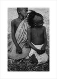 Seated portrait of two boys ...