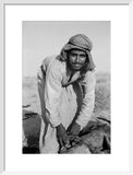 Portrait of an Bedouin falconer ...