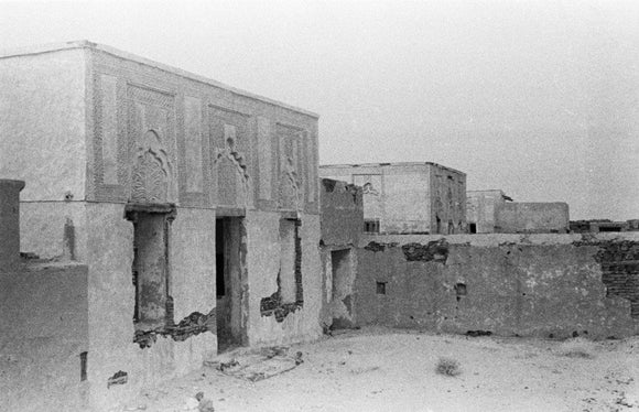 View of a ruined building ...
