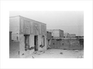 View of a ruined building ...