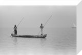 View of two turtle fishermen ...