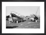 View of two beached sambuks ...
