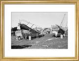 View of two beached sambuks ...