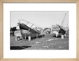 View of two beached sambuks ...