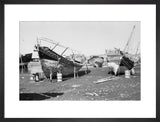 View of two beached sambuks ...