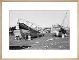 View of two beached sambuks ...
