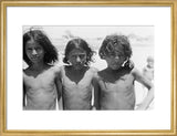 Close up portrait of three ...