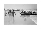 View of fishermen on the ...