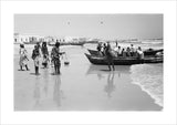 View of fishermen on the ...