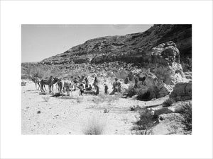 Wilfred Thesiger's Bedouin travelling party ...