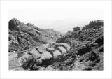 View of a mountain settlement ...