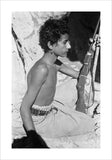 Seated profile portrait of a ...