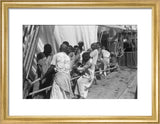 Group portrait of sailors hoisting ...