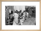 Group portrait of sailors hoisting ...