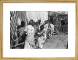 Group portrait of sailors hoisting ...