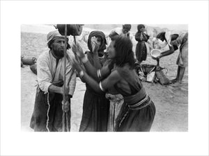 Portrait of two Sa'ar Bedouin ...