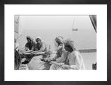 Portrait of sailors rowing a ...