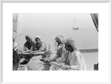 Portrait of sailors rowing a ...