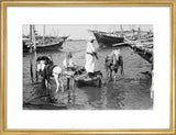 View of water sellers unloading ...