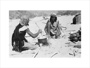 Portrait of two Sa'ar Bedouin ...