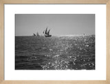 Distant view of booms, large ...