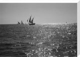 Distant view of booms, large ...