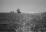 Distant view of booms, large ...