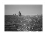 Distant view of booms, large ...