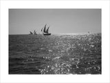 Distant view of booms, large ...