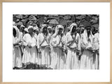 Group portrait of a line ...