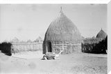 A round hut in a ...