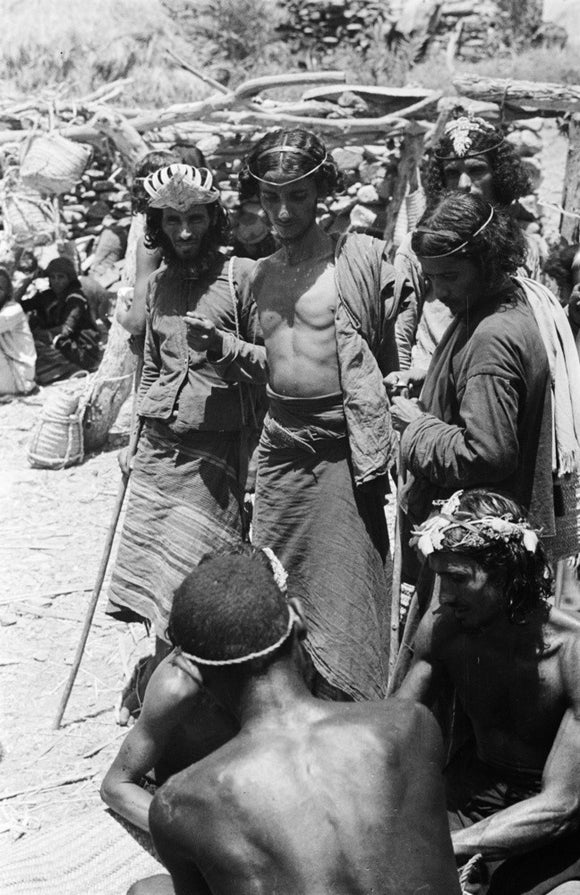 A group of Khawlan Bedouin ...