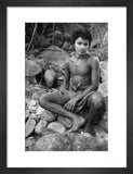 Portrait of a teenaged boy ...