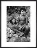 Portrait of a teenaged boy ...