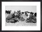 Seated portrait of three Utaybah ...