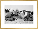 Seated portrait of three Utaybah ...