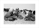Seated portrait of three Utaybah ...