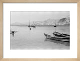 View of moored boats in ...