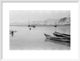 View of moored boats in ...