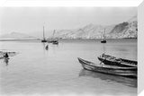View of moored boats in ...