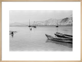 View of moored boats in ...
